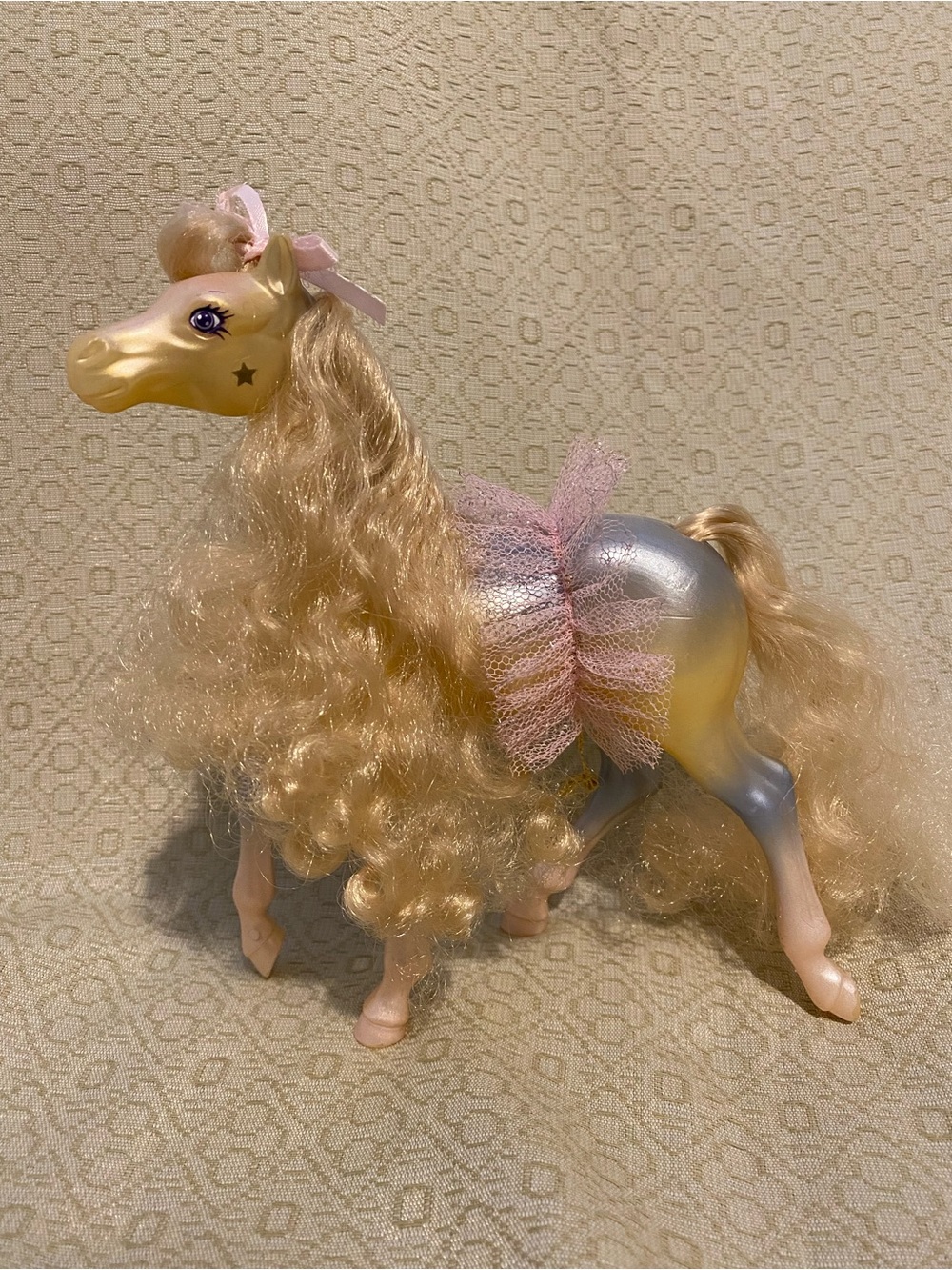 Fashion Star Fillies Sassy Sixteens Ariel 1987 Vintage Yellow Horse Kenner